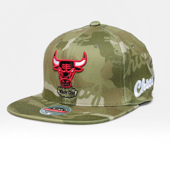 Mitchell & Ness NBA Ghost Camo Stretch Fitted Chicago Bulls Ανδρικό Καπέλο