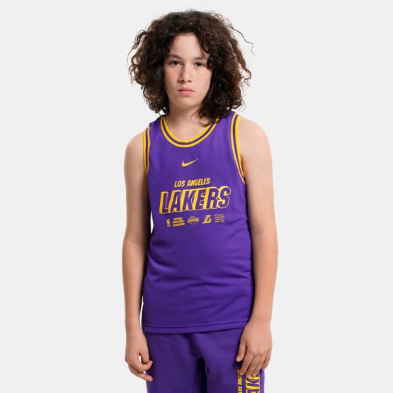 Nike Drifit Tank Dna Courtside Lakers Kid's Jersey
