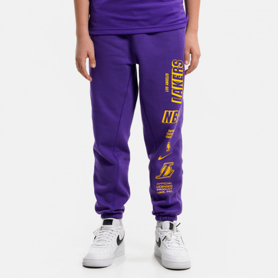 Nike Fleece Lakers Courtside Παιδικό Παντελόνι Φόρμας