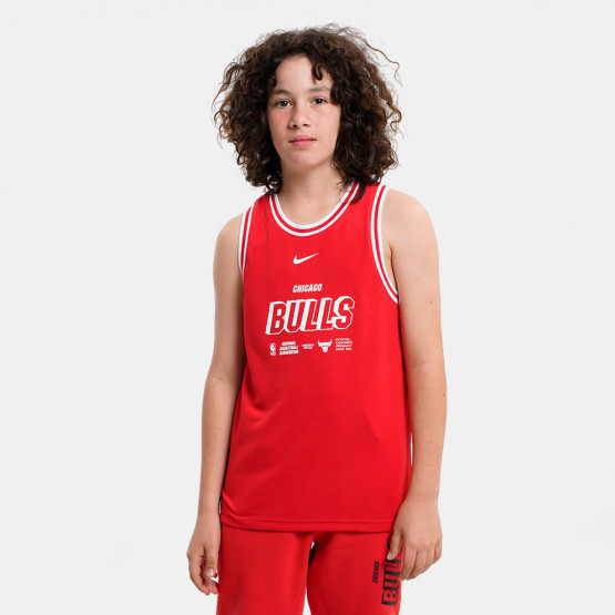 Nike Drifit Tank Dna Courtside Chicago Bulls Παιδική Φανέλα