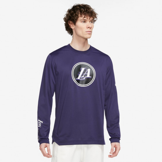 Nike Dri-FIT Los Angeles Lakers City Edition Men's Long Sleeve T-Shirt