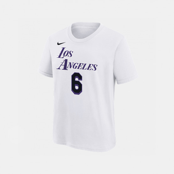 Nike NBA LeBron James Los Angeles Lakers City Edition Kid's T-Shirt