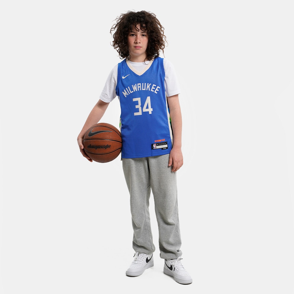 Nike NBA Giannis Antetokounmpo Milwaukee Bucks Swingman City Edition Παιδική Μπασκετική Φανέλα