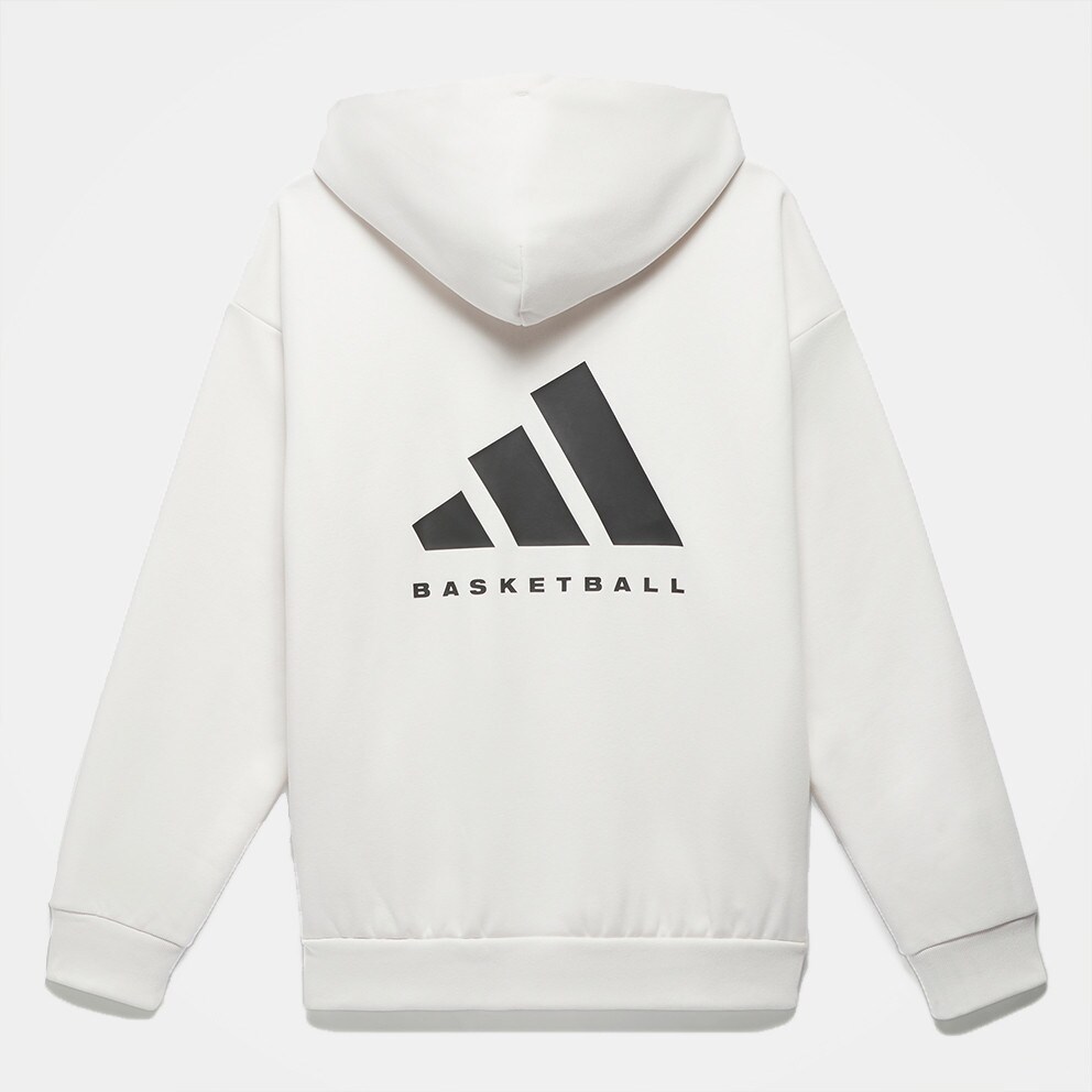 adidas Basketball Unisex Μπλούζα με Κουκούλα