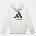 adidas Basketball Unisex Μπλούζα με Κουκούλα