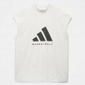 adidas Basketball Unisex Αμάνικη Μπλούζα
