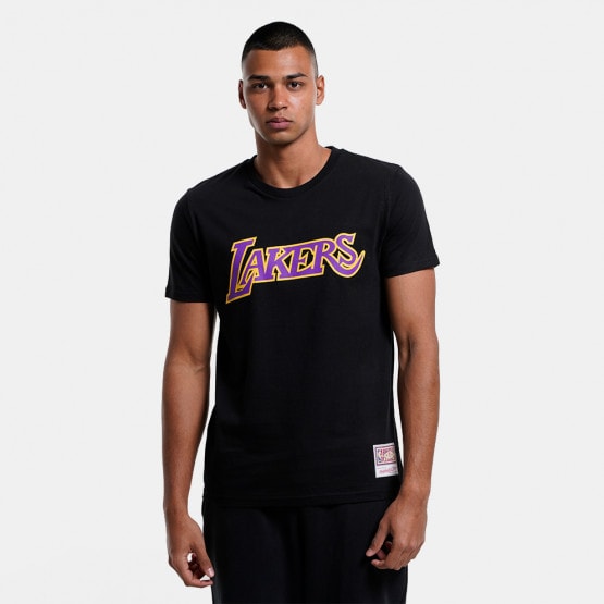 Mitchell & Ness Nba Team Logo Tee-Los Angeles Lake BLACK BMTRINTL1051 ...