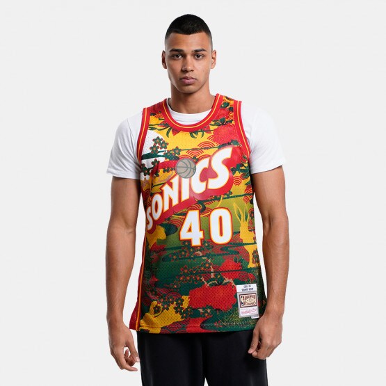 Mitchell & Ness NBA Shawn Kemp Seattle Supersonic 1995-96 Swingman Ανδρική Μπασκετική Φανέλα