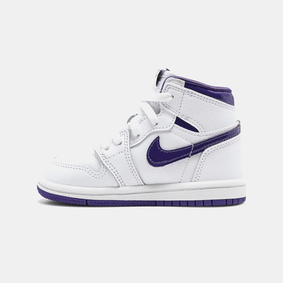 Jordan 1 Retro High Court Purple Βρεφικά Μποτάκια