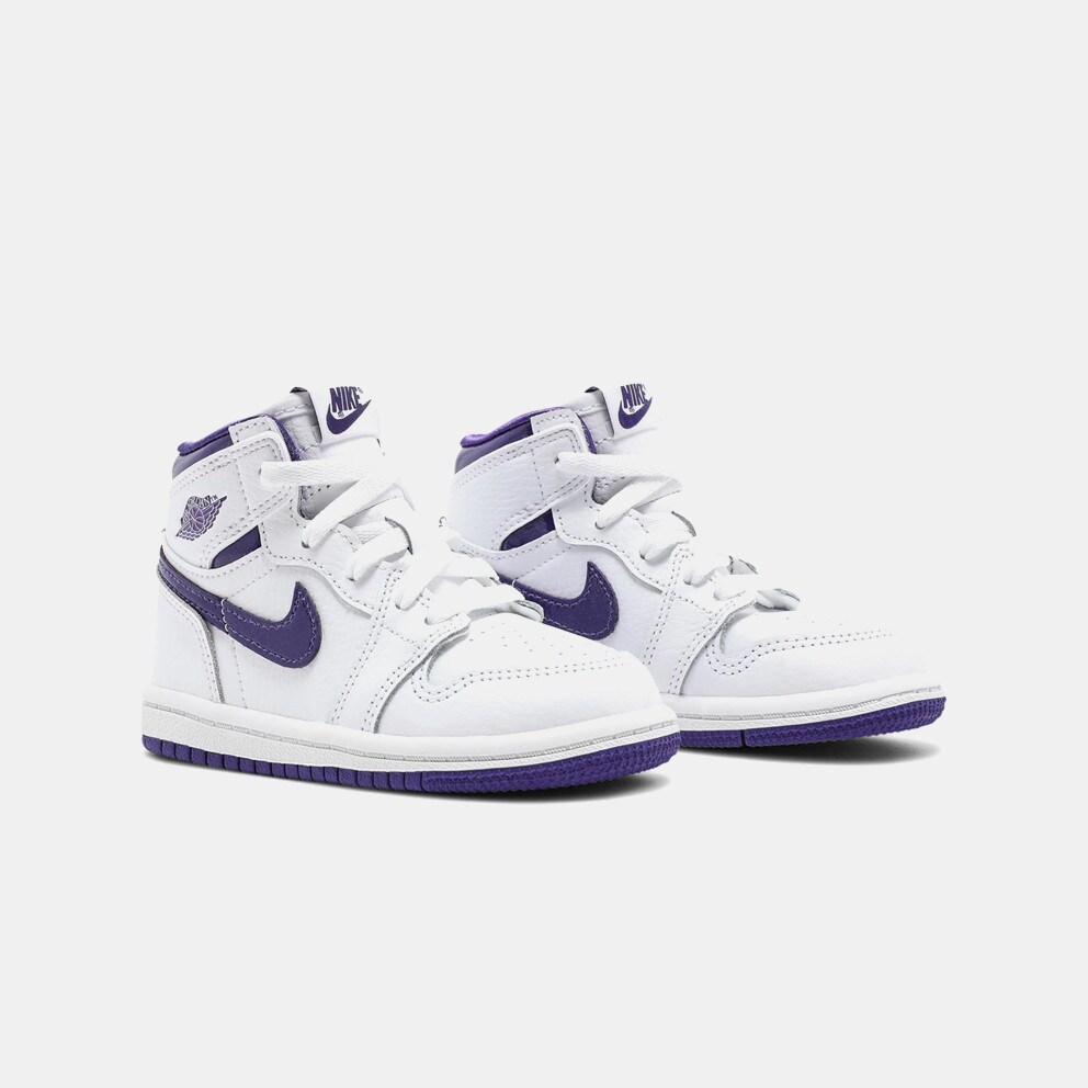 Jordan 1 Retro High Court Purple Βρεφικά Μποτάκια