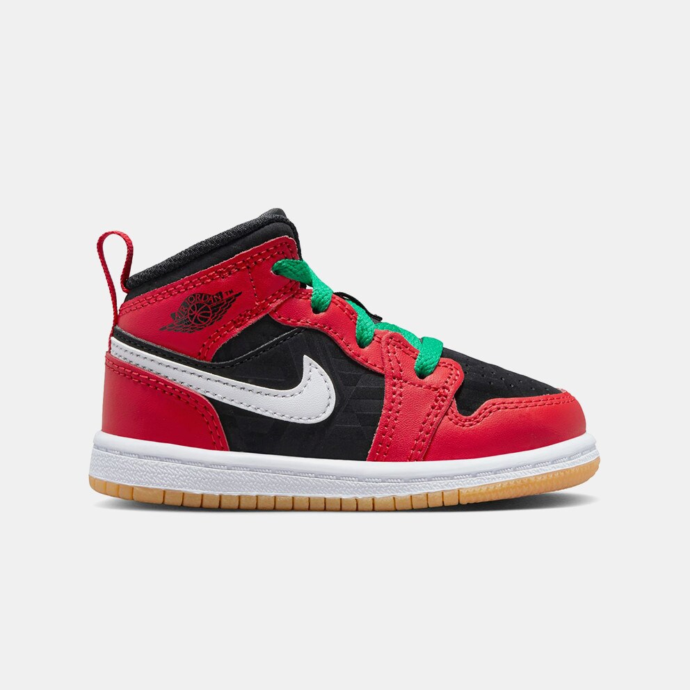 Jordan Air 1 Mid Se "Christmas" Βρεφικά Μποτάκια