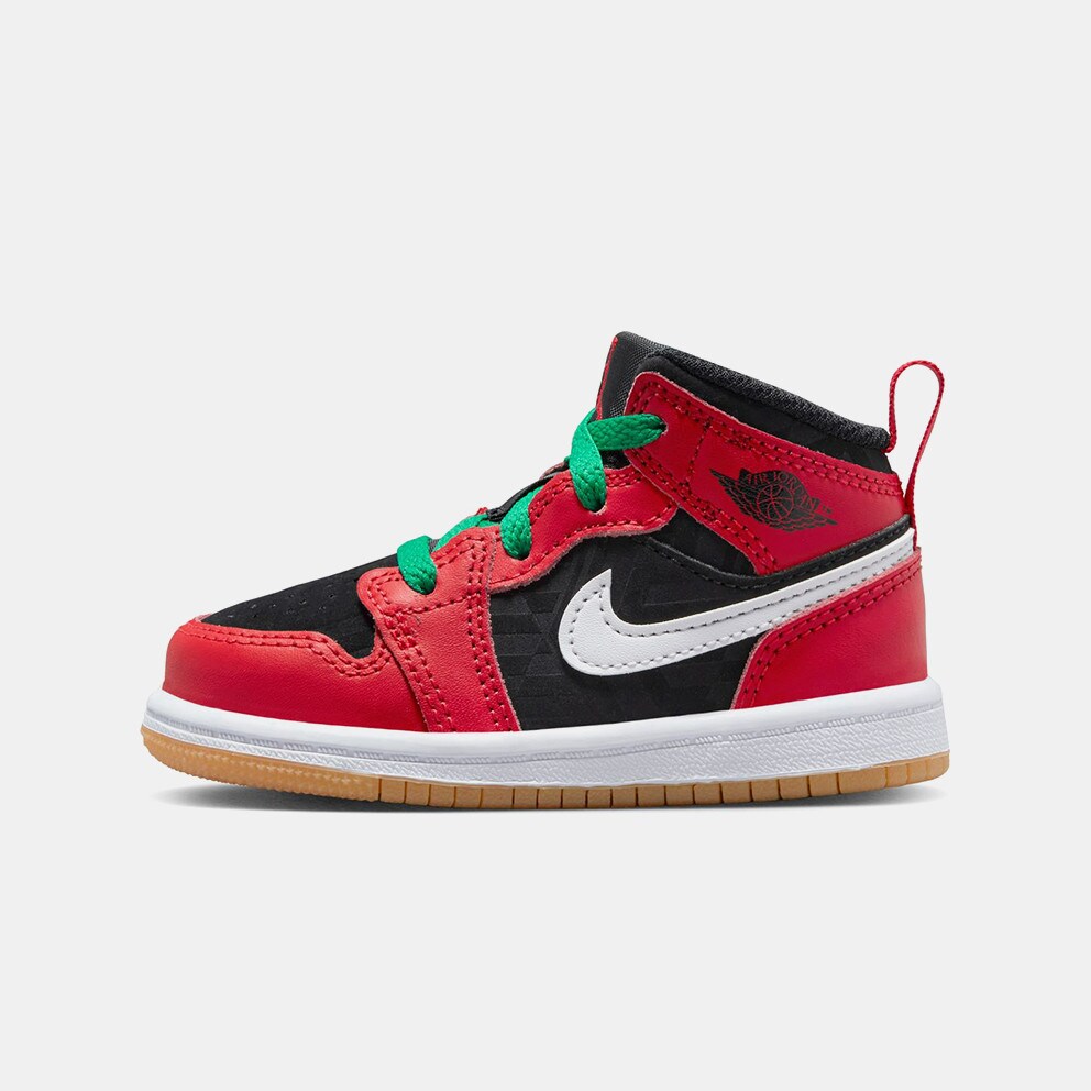 Jordan Air 1 Mid Se "Christmas" Βρεφικά Μποτάκια