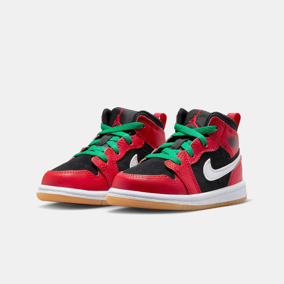 Jordan Air 1 Mid Se "Christmas" Βρεφικά Μποτάκια