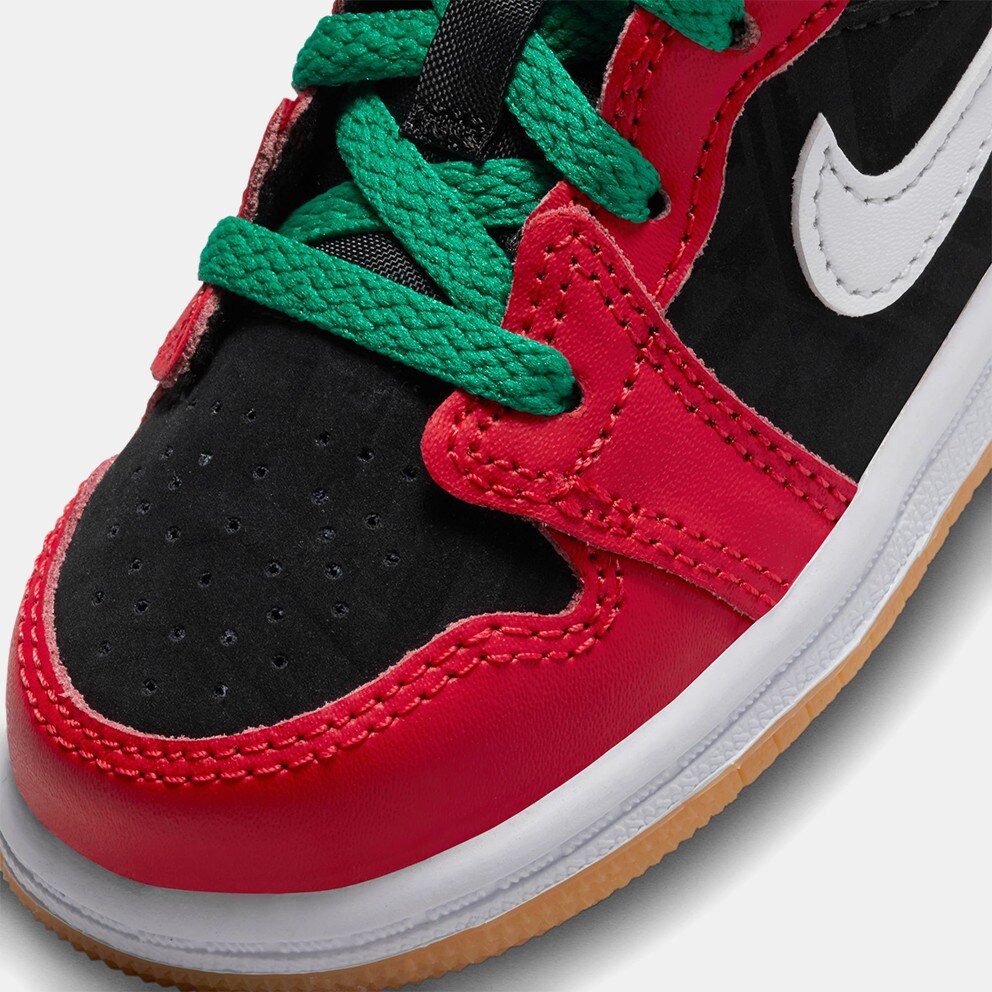 Jordan Air 1 Mid Se "Christmas" Βρεφικά Μποτάκια