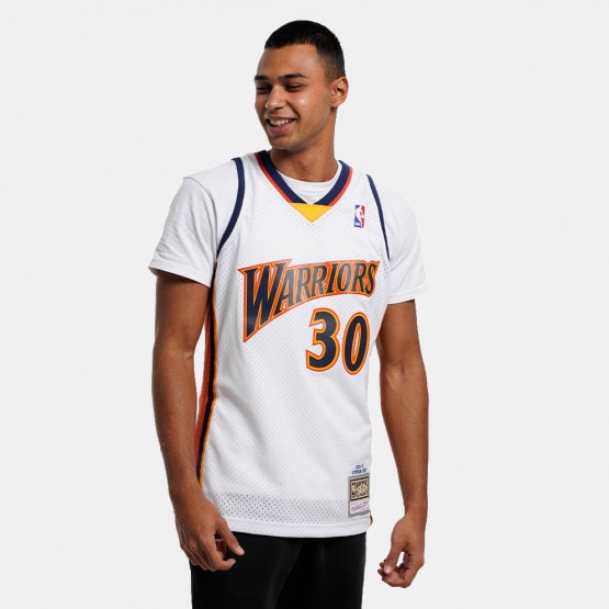 Men's Mitchell & Ness Stephen Curry White Golden State Warriors Hardwood Classics Swingman Jersey