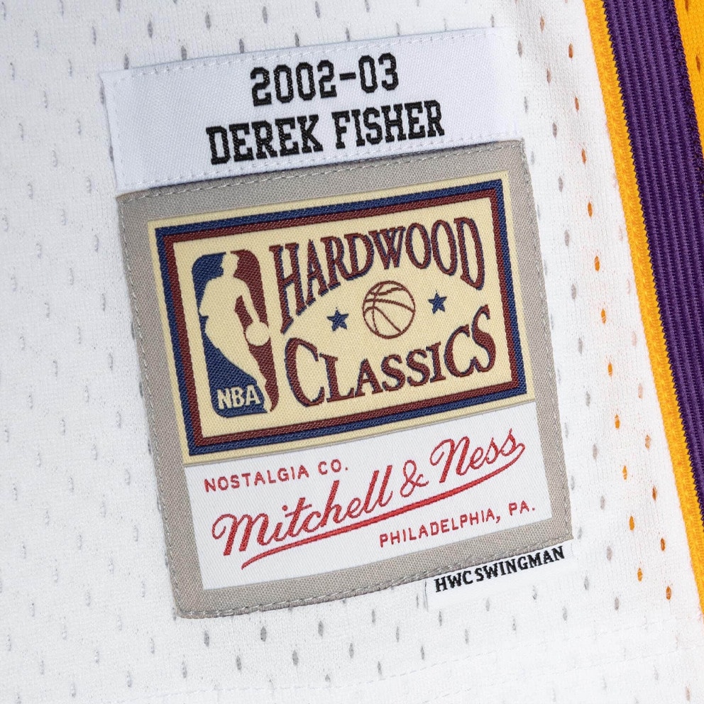 Mitchell & Ness Derek Fisher Los Angeles Lakers Alternate 2002-03 Swingman Men's Jersey