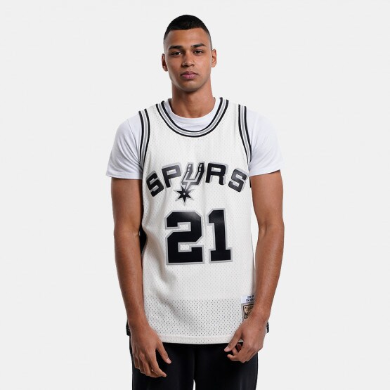 Mitchell & Ness NBA Tim Duncan San Antonio Spurs 1998-99 Off White Ανδρική Μπασκετική Φανέλα