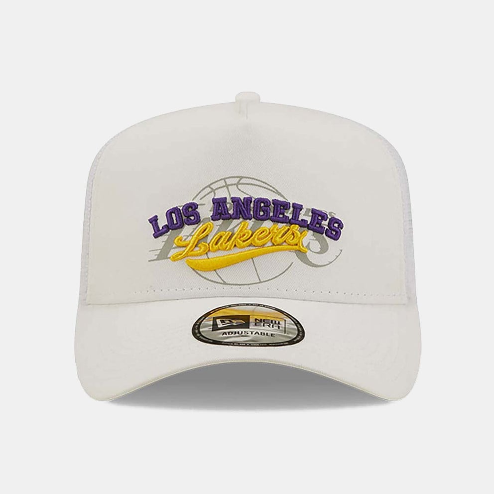 NEW ERA Logo Overlay Trucker Loslak  Whitrp