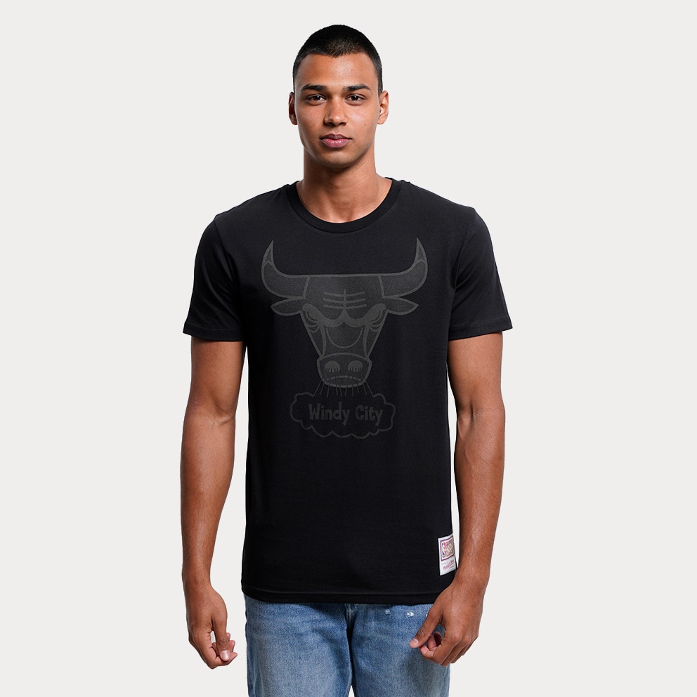 Mitchell & Ness NBA Black Tonal Print Tee