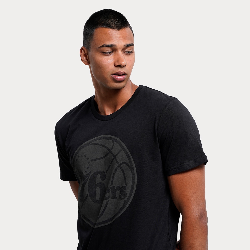 Mitchell & Ness NBA Philadelphia 76ers Black Tonal Print Ανδρικό T-shirt