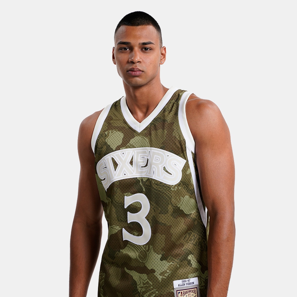 Mitchell & Ness NBA Ghost Green Camo  Allen Iverson Philadelphia 76ers 1996-97 Swingman Ανδρική Φανέλα