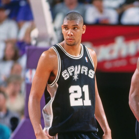 Tim Duncan 21 San Antonio Spurs Mitchell & Ness T-Shirt