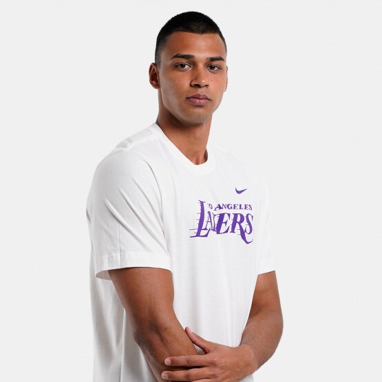 Los Angeles Lakers Nike Short Sleeve Practice T-Shirt - Black - Mens