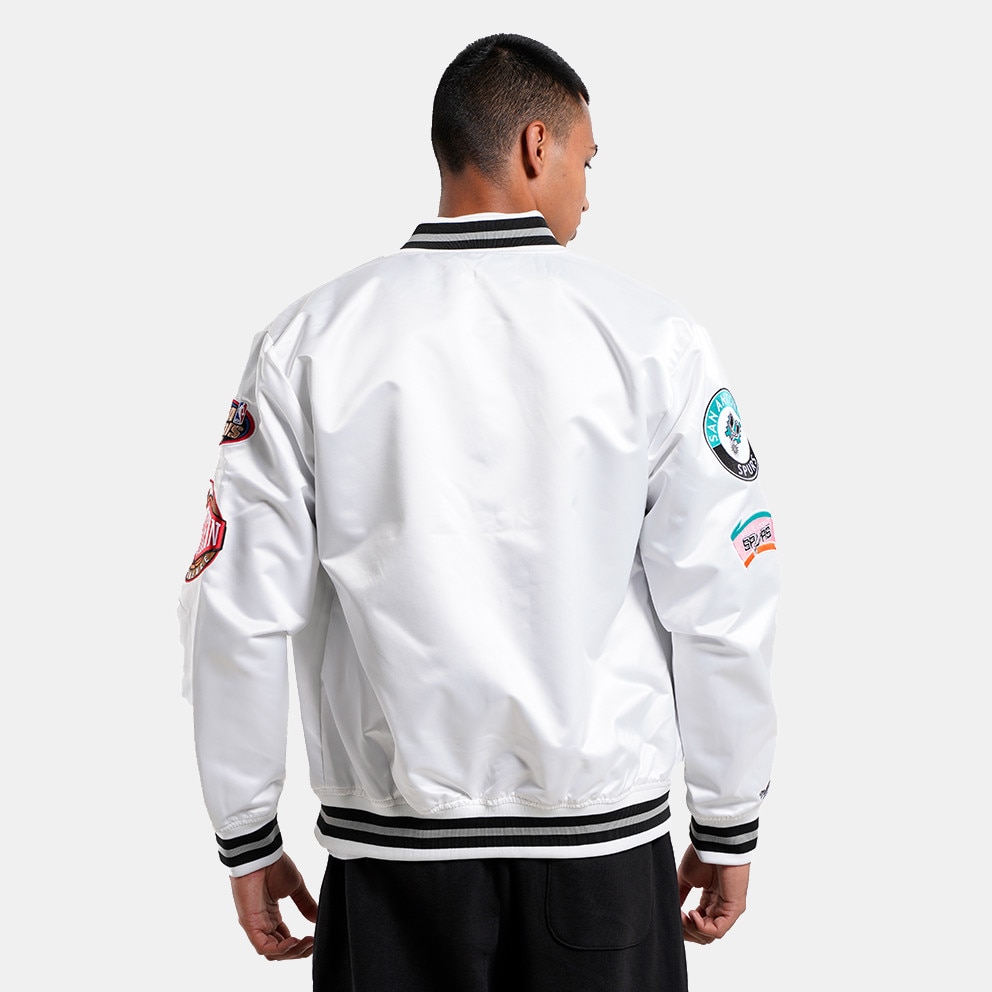 Mitchell & Ness San Antonio Spurs Hometown Lighweight Satin Ανδρική Ζακέτα