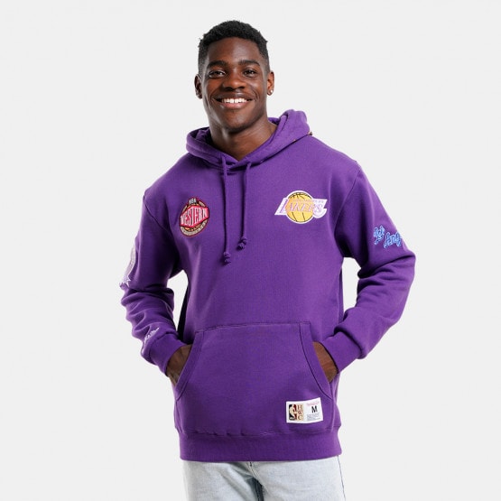 Mitchell & Ness NBA Los Angeles Lakers Hometown Fleece Ανδρική Μπλούζα με Κουκούλα