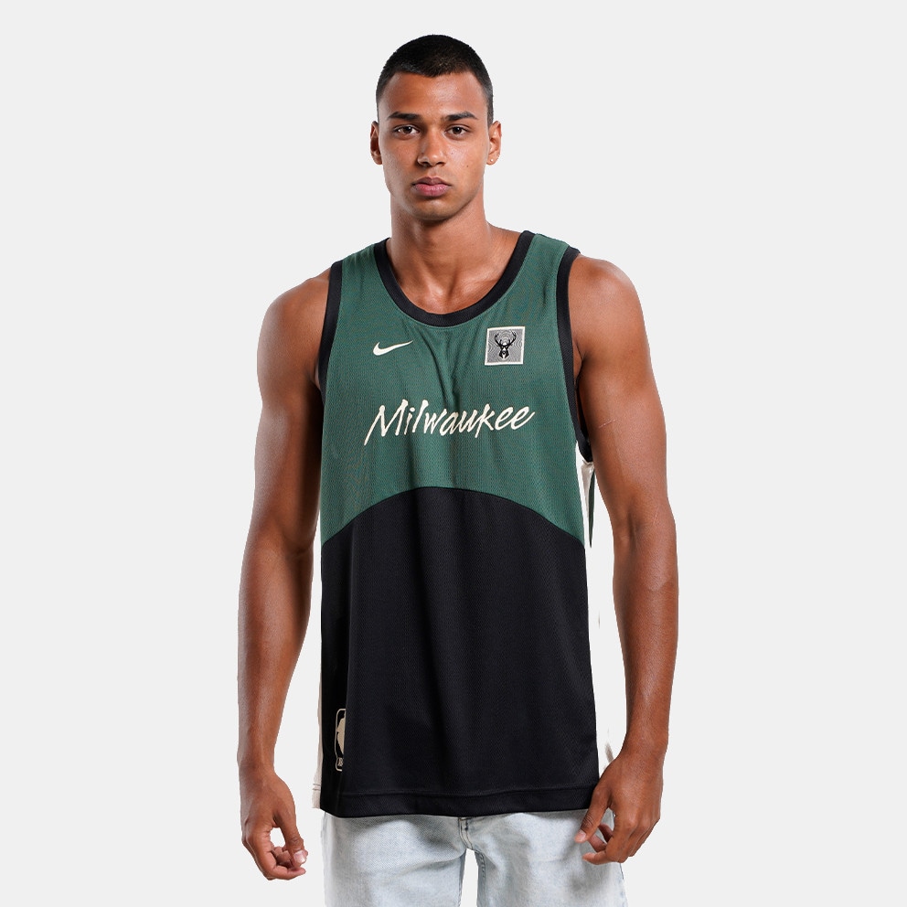 Nike Milwaukee Bucks Ανδρική Φανέλα Μπάσκετ