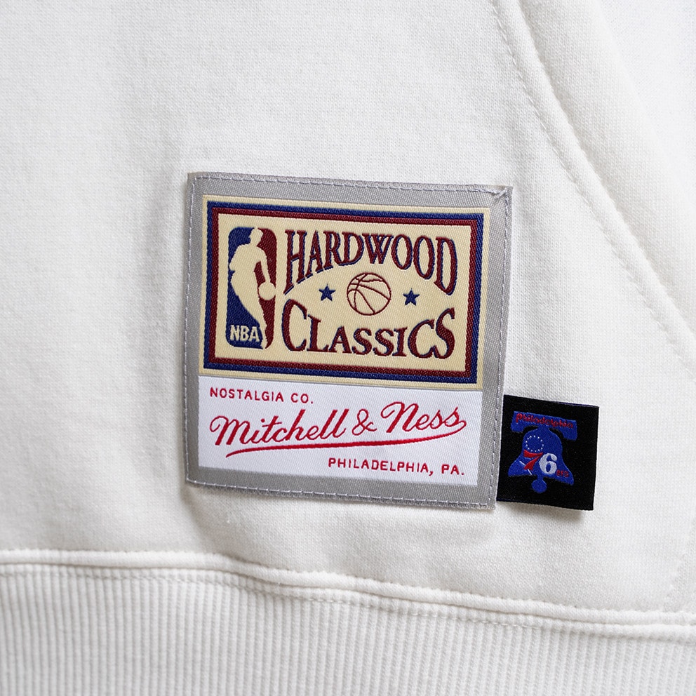 Mitchell & Ness NBA Philadelphia 76ers Cream Men's Hoodie