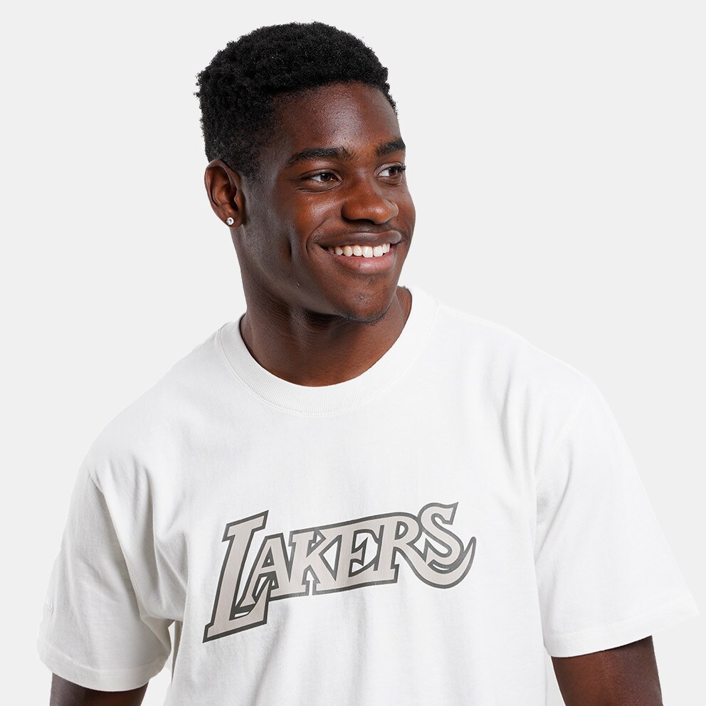 Mitchell & Ness NBA Los Angeles Lakers Off White Ανδρικό T-shirt