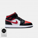 Jordan Air 1 Mid  'Black Fire Red' Παιδικά Μποτάκια