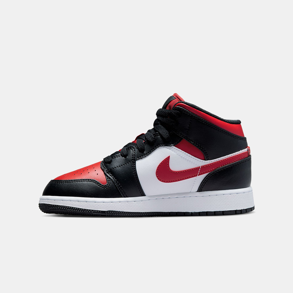 Jordan Air 1 Mid  'Black Fire Red' Παιδικά Μποτάκια