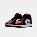 Jordan Air 1 Mid  'Black Fire Red' Παιδικά Μποτάκια