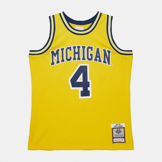 Mitchell & Ness Ncca Swingman Jersey Michigan Wolverines Maize 1991-92 Chris Webber Men's Jersey