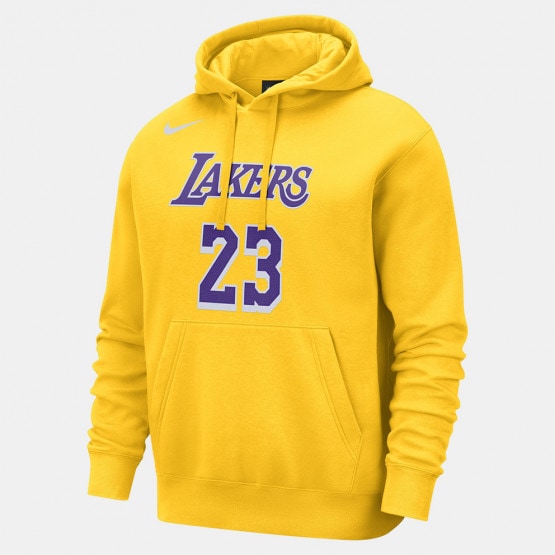 Nike NBA Los Angeles Lakers Club Ανδρικό Φούτερ με Κουκούλα