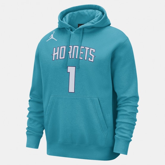 Jordan NBA Charlotte Hornets Club Ανδρικό Φούτερ με Κουκούλα