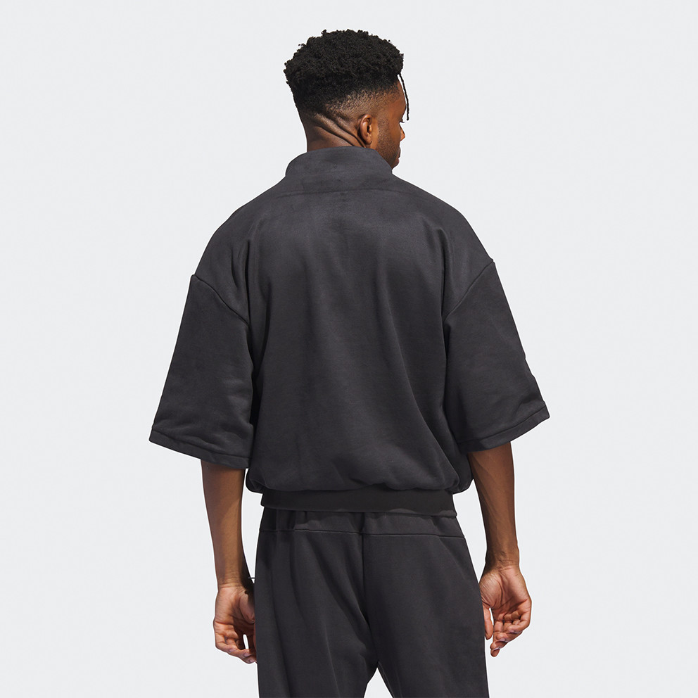 adidas Basketball Sueded Half-Zip Unisex Μπλούζα Φούτερ (9000154984_14625) φωτογραφία