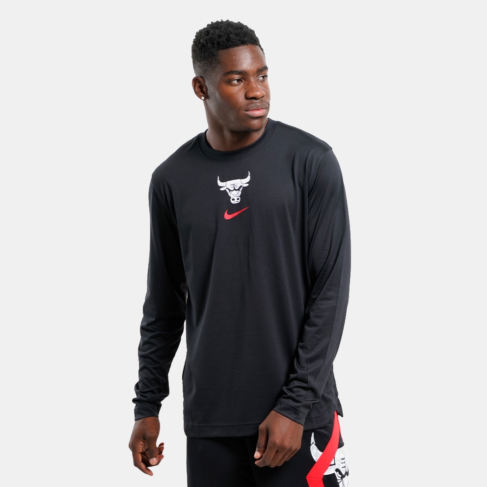 Nike Dri-FIT NBA Chicago Bulls City Edition Ανδρική Μπλούζα με Μακρύ Μανίκι