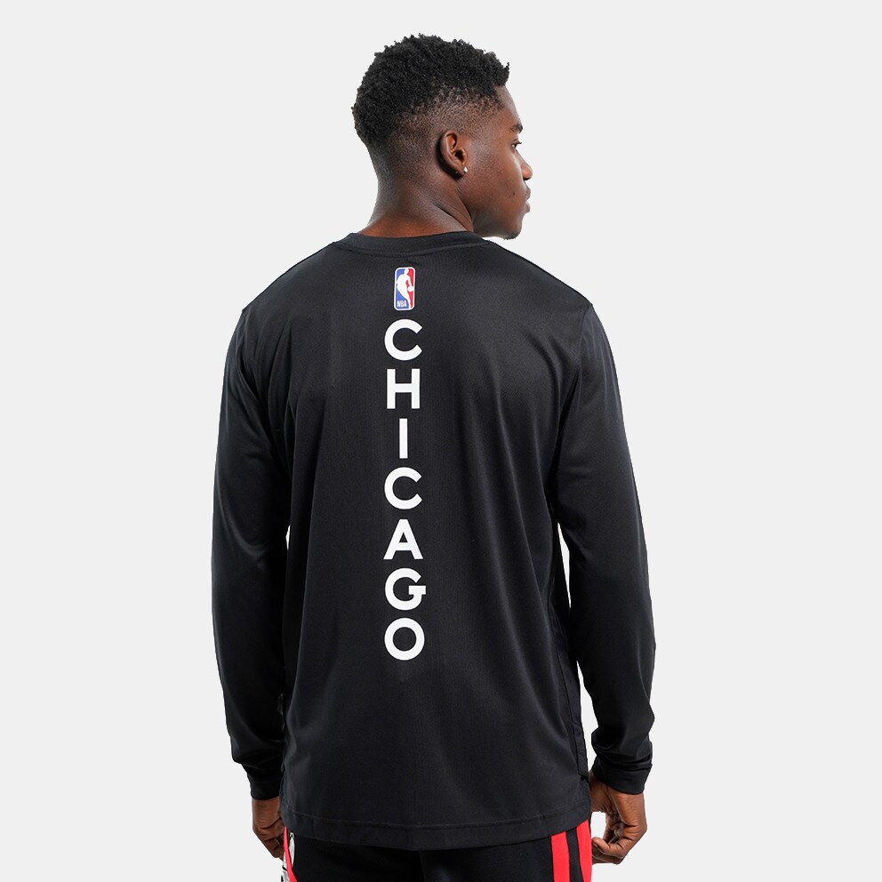 Nike Dri-FIT NBA Chicago Bulls City Edition Ανδρική Μπλούζα με Μακρύ Μανίκι