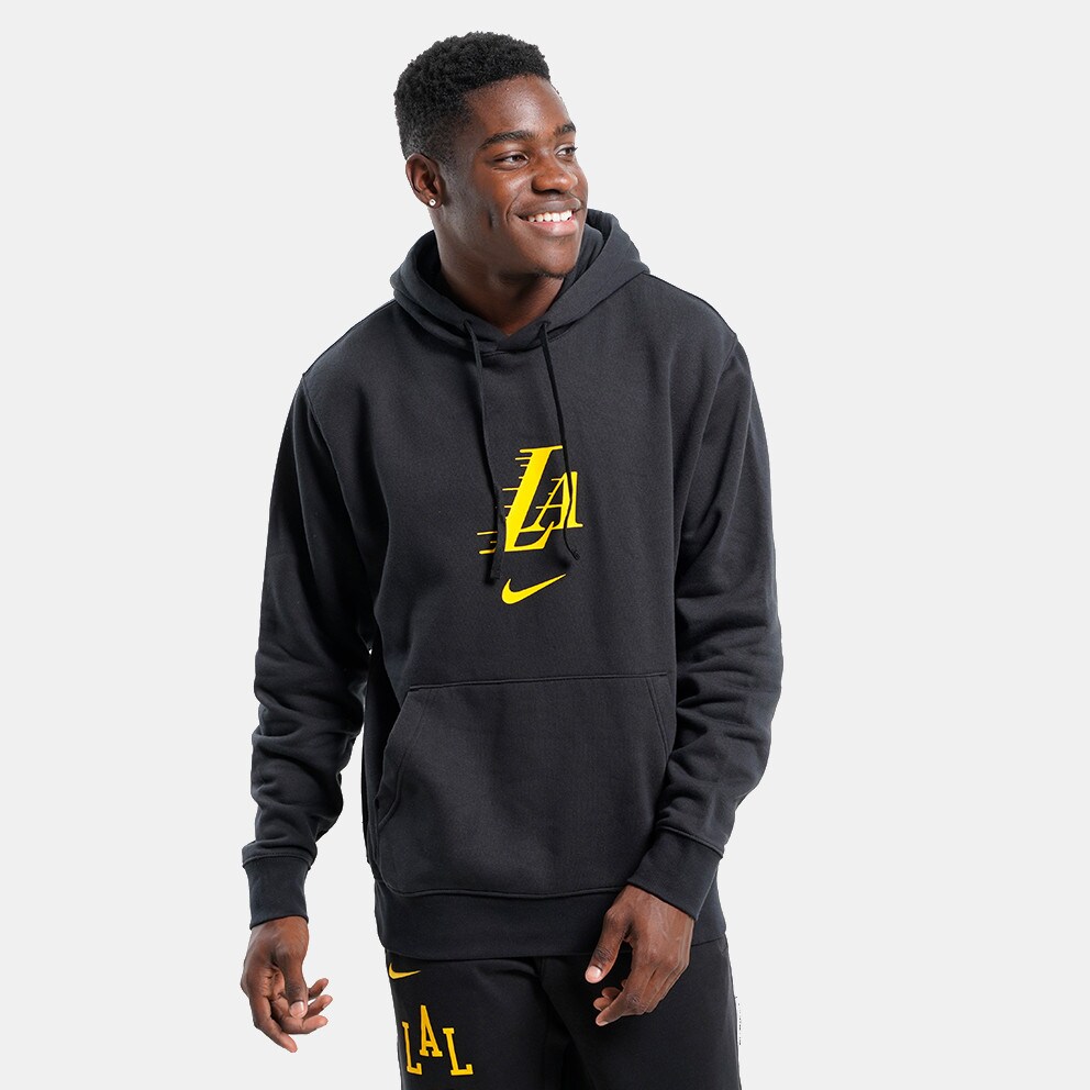 Nike NBA Los Angeles Lakers Club Fleece City Edition Ανδρική Μπλούζα με Κουκούλα