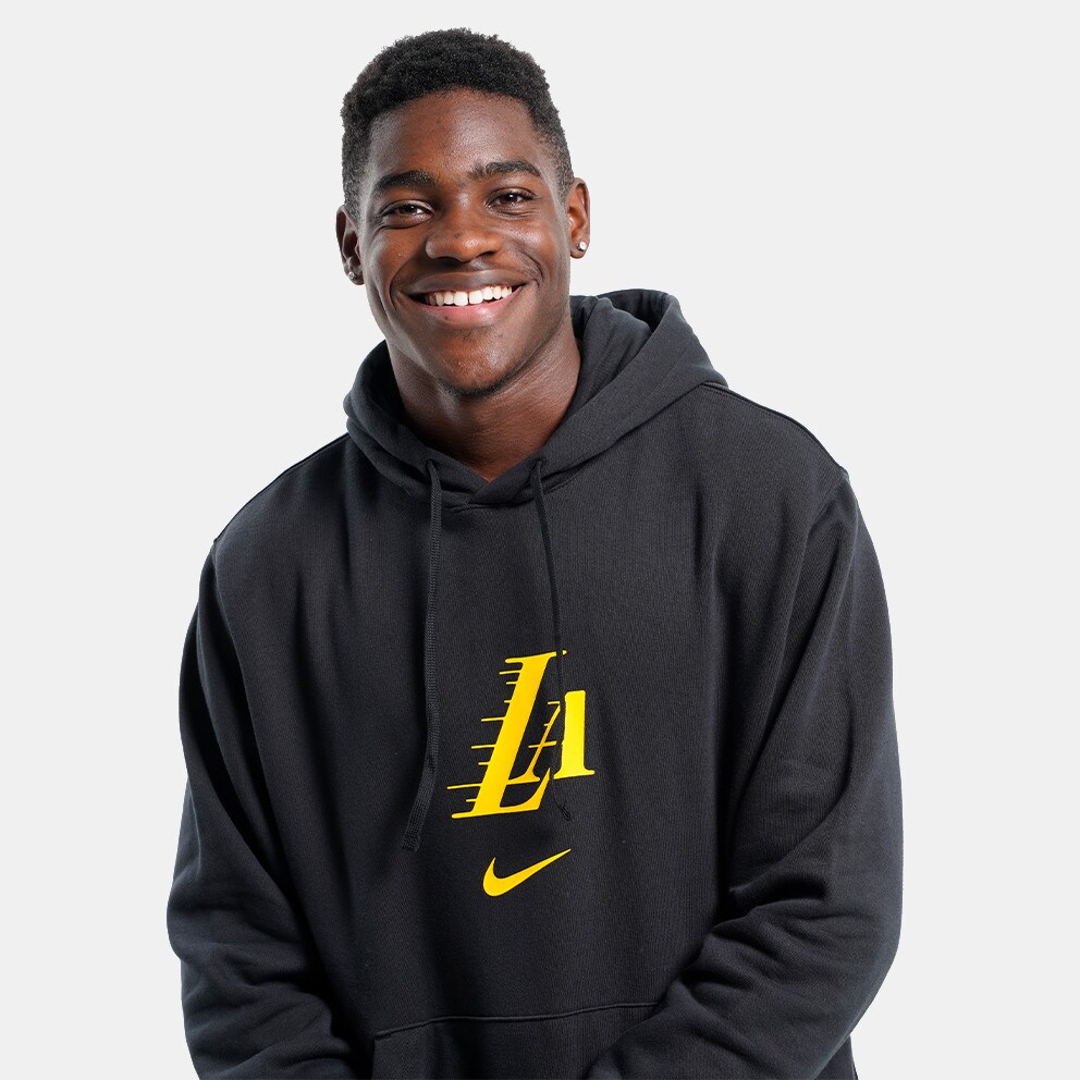 Nike NBA Los Angeles Lakers Club Fleece City Edition Ανδρική Μπλούζα με Κουκούλα