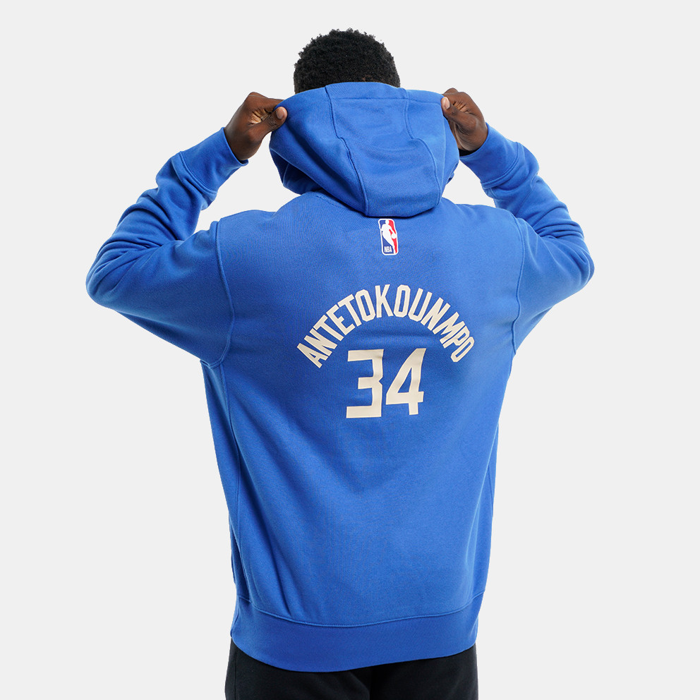 Nike NBA Giannis Antetokounmpo Milwaukee Bucks City Edition Club Ανδρική Μπλούζα με Κουκούλα (9000151723_46809) φωτογραφία