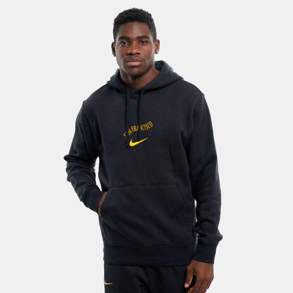 Nike NBA Golden State Warriors Club Fleece City Edition Ανδρική Μπλούζα με Κουκούλα