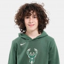 Nike Club Milwaukee Bucks Logo Fleece Παιδική Μπλούζα με Κουκούλα