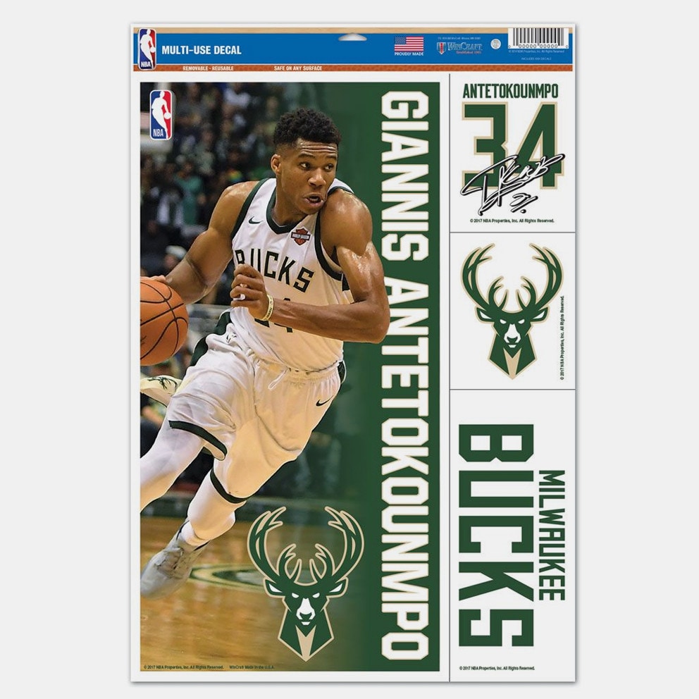 Wincraft Nba Mudcl 11X17 (4) Ante/Bucks