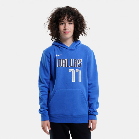 Nike ΝΒΑ Dallas Mavericks Luka Doncic Club Fleece Icon Παιδική Μπλούζα με Κουκούλα