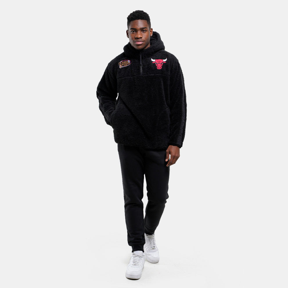 Mitchell & Ness Chicago Bulls Sherpa Fleece 1/4 Ανδρική Μπλούζα Φούτερ