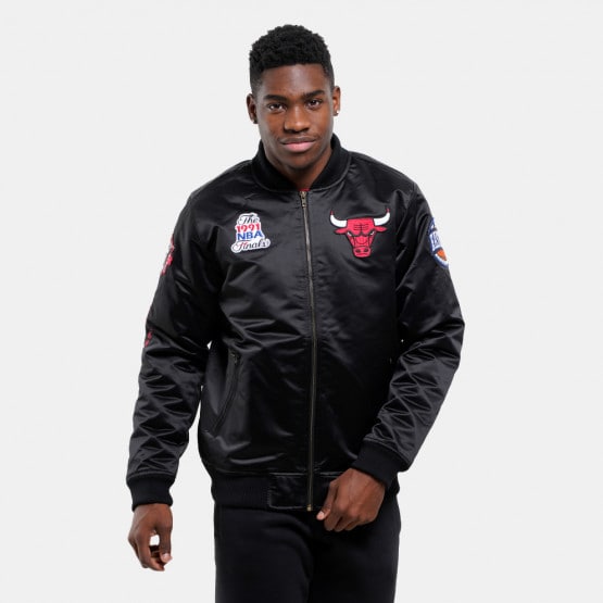 Mitchell & Ness NBA Chicago Bulls Satin Bomber Ανδρικό Μπουφ΄άν